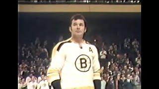 1/24/1971 Ted Green Night Boston Bruins honor hard-hitting defenseman at the Garden (no sound)