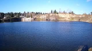 Затопленный карьер. Озеро в селе "Лебедянка" Анжеро-Судженск. Lake in the village "Lebedyanka"