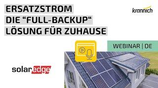 Webinar SolarEdge -  Home Backup Interface 3-phasig