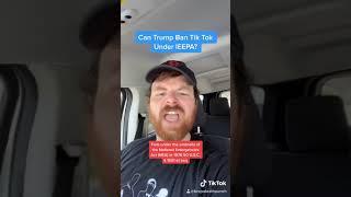 Can Trump “Ban” TikTok Under International Emergency Economic Powers Act (IEEPA)? -A Punk Law Minute