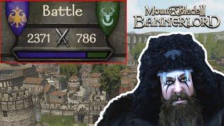 An ANGRY BATTANIAN defends a TOWN against 2000 SOLDIERS! - Bannerlord