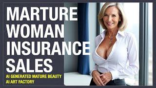 4K AI Mature Woman Insurance Sales