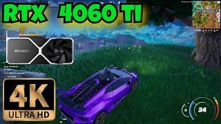 RTX 4060 Ti  | Full 4K UHD Test In Fortnite Chapter 5 Season 3 | DLSS | DX11 | Ray Tracing