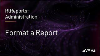 RtReports Administration - Format a Report