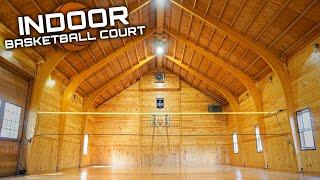 This RENOVATED barn has a BASKETBALL COURT