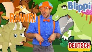 Blippi Deutsch - Lerne Dinosauriernamen | Abenteuer und Videos für Kinder