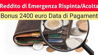 REM Rispinta? Bonus 2400 euro Data di Pagamento