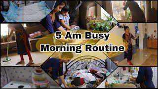 Indian Mom 5Am Busy Morning Routine|ಕನ್ನಡ ವ್ಲಾಗ್|Kannada Vlogs|Simple Family Vlogs