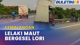 KEMALANGAN | Pemuda Maut Motosikal Bergesel Lori