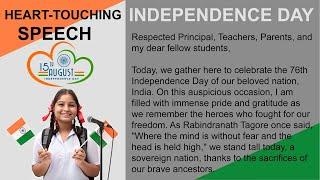 Heart-touching speech on independence day in English 2023 | Best Speech on Independence Day