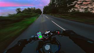 IT'S LATE, BUT IT'S NOT FULLY DARK YET.  | YAMAHA MT-09 SP + AKRAPOVIC [4K]