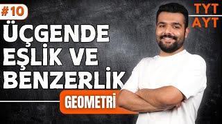 Üçgende Eşlik ve Benzerlik | 39 Günde TYT-AYT Geometri Kampı 10.Gün  Merkeze Teğet - 2025