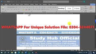MTH501Assignment 1 Solution Spring 2024 By Nimra Jamil
