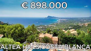 Fantastic villa with breathtaking sea views for sale in Altea Hills on the Costa Blanca