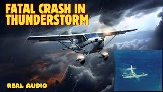 Daredevil Cessna pilot gets caught in thunderstorms and crashes! (Massive rescue effort) #atc