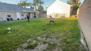 Little Bro vs Big Bro In Goal