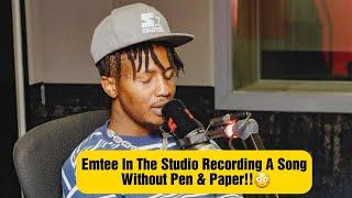 Emtee In The Studio Recording A Song Without Pen & Paper!!
