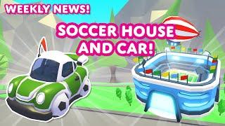  GOOAAL!!!  Soccer House and Car! 🟥 Weekly News!  Adopt Me! on Roblox