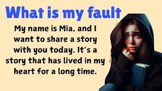 What is my fault || Story in English for learning | Spoken English learning videos