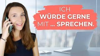 Perfekt TELEFONIEREN! Deutsch im Büro / Job sprechen (Wichtige Regeln und Sätze)