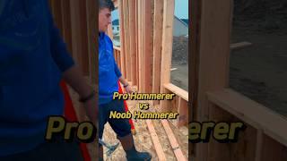 Pro vs Noob pt. 3 #framing #constructionequipment #diy #framinglife #trending #hardwork #provsnoob