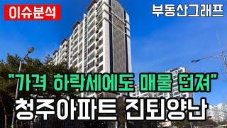 "청주 아파트 가격하락에도 매물 던져, 거래량은 나락으로" 충북 청주시 APT 가격 하락 순위 TOP10 #전망 #급매물 #분양가 #전세가 #흥덕구 #청원구 #상당구 #서원구