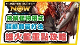 MHN  火龍新手攻略!!  超簡單輕鬆打法~一學就會!!Monster hunter now 攻略! 太刀居合實戰~拆解招式~