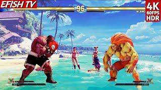 Balrog vs Blanka (Hardest AI) - Street Fighter V