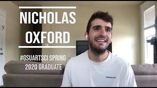 Arts & Sciences Spring 2020 Graduates: Nicholas Oxford