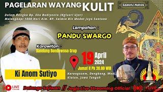 LIVE WAYANG KULIT KI ANOM SUTIYO  .LAKON PANDU SUARGO