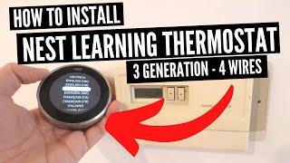 How To Install Nest Learning Thermostat 3rd Generation