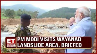 PM Modi Visits Wayanad Landslide Area, Briefed on Evacuation Efforts  | Kerala News | Top News