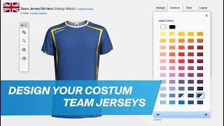 Jersey Design:  Design your costum jerseys for your team with the owayo 3D Configurator