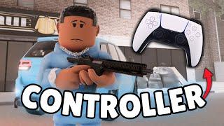 Using a CONTROLLER for 24 HOURS in South Bronx The Trenches Roblox!