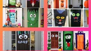 FABULOSAS IDEAS PARA DECORAR LA PUERTA EN HALLOWEEN 