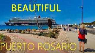 Puerto del Rosario FUERTEVENTURA Spain 2024   NEW Walking Tour in Canary Islands [4K UHD]