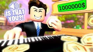 Playing PIANO on Pls Donate SHOCKED Everyone then this happened...