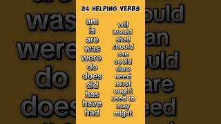 Helping verbs||basic English grammar||verbs||