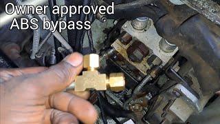 Sinking Brake Pedal?  ABS bypass dodge B3500 final repair