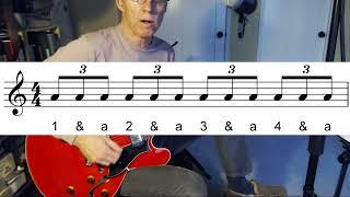 How to Play Quarter-Note Triplets, Stronger Rhythmic Phrasing in Guitar Solos, w/ Barrett Tagliarino