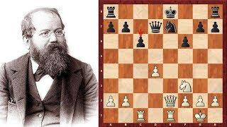 Steinitz Immortal Chess game! vs Curt von Bardeleben - Ruy Lopez (C54) (Chessworld.net) - Amazing