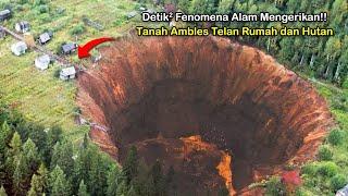 Warga Berhamburan! Jalanan Mendadak Ambles dan Muncul Lubang Raksasa! Fenomena Alam