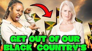 MUST SEE ANGRY Black Woman SHUTS DOWN Why.te Arrogance Defends Jamaica Africa and The Caribbean