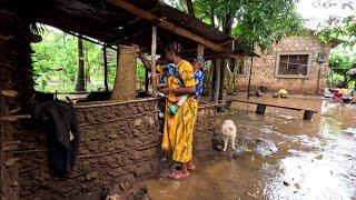 A Very Beautiful Rainy Day In Our African Village #cooking Most Organic Village Food For Dinner