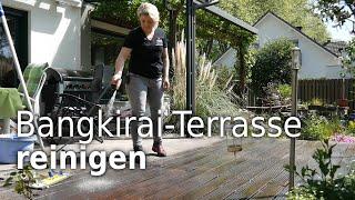 Bangkirai-Terrasse reinigen mit JEMAKO® - Richtig putzen in 90 Sekunden erklärt