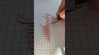 Writing "Sunday" in Real Time Pointed Pen Calligraphy