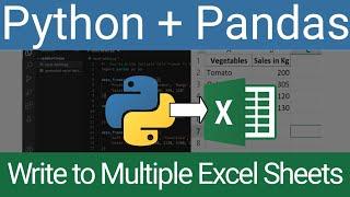 Write to Multiple Excel Sheets in Python with Pandas