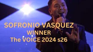 Sofronio Vasquez winning songs of The Voice Season 26 | Full performance