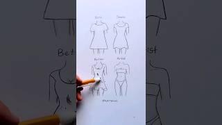 How to draw a dressWhich level can  you draw?!#artwork #drawing #fashion #style #painting #artist