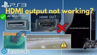 Reparatur des fehlenden HDMI-Videoausgangs bei PS3 (Austausch des Video-IC-Chips)